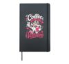 Coffee is my Valentine Romantic Girls Pink Heart Coffee Hardcover Journal, Black