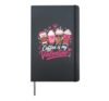 Coffee is my Valentine Romantic Girls Pink Heart Coffee Hardcover Journal, Black