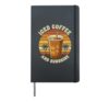Coffee Lovers Iced Coffee And Sunshine Summer Vacation Hardcover Journal, Black