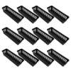 COHEALI 12pcs Black Pp Rectangular Storage Basket with Compartments