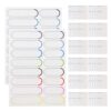 COHEALI 20 Sheets Waterproof Name Labels for School and Daycare, Self-Adhesive PVC Stickers with Writable Surface, Sturdy and Versatile for Stationery and Daycare Bottles Organization