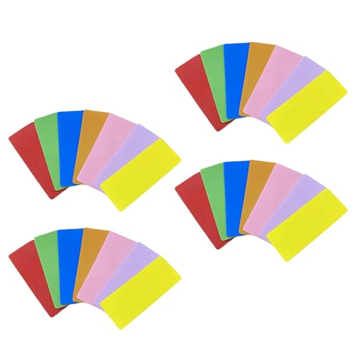 COHEALI 28pcs Reusable Dry Erase Labels for Storage Bins and Containers, 3x1.2in Waterproof Pet Stickers with Strong Adhesion, Erasable and Reusable for Kitchen and School Organization