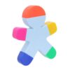 COHEALI 3pcs in 1 Highlighter Pens Human Shaped Plastic Fluorescent Markers with Multi-color Fluorescent Effect and Portable Design, Cute Creative Office and Home Stationery for Students
