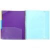 Coil Notebook File Folder Plastic Document Organizer for Office