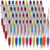 Colarr 60 Pcs Highlighter with Ballpoint Pen Combo Chisel Tips Pen Highlighter Combo for Student Office Writing Coloring Underlining Highlighting (Multi Colors)