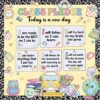 Colarr Back to School Class Pledge Bulletin Board Decorations Positive Daily School Habits Classroom Decor Motivational Composition Notebook Inspirational Growth Mindset Cutouts Elementary Supplies