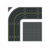 Colaxi Traffic Base Sticker Model Road Plate Street Surface Scenery Base Modular Town Layout Thick PVC Board Clear Printing Suitable for Sand Table Builds Architectural displays dioramas, Style to 6