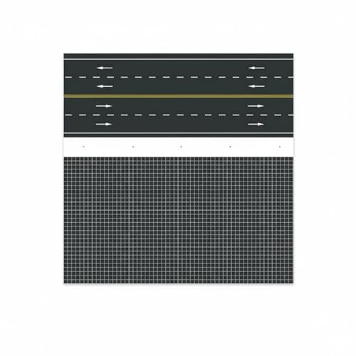 Colaxi Traffic Base Sticker Model Road Plate Street Surface Scenery Base Modular Town Layout Thick PVC Board Clear Printing Suitable for Sand Table Builds Architectural displays dioramas, Style to 13