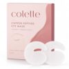 Colette Copper Peptide Eye Mask, Collagen Hydrogel Under Eye Patches for Women, Cooling Hydrating Eye Care with Glycerin and Arginine, Flexible Fit for Dry, Tired-Looking Under-Eye Area, 5 Pairs