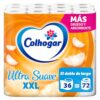 Colhogar Soft XXL 5x12, Soft Toilet Paper, Pack of 60 Extra Large Rolls, 2 Ply Bath Paper, Perfume Free, White