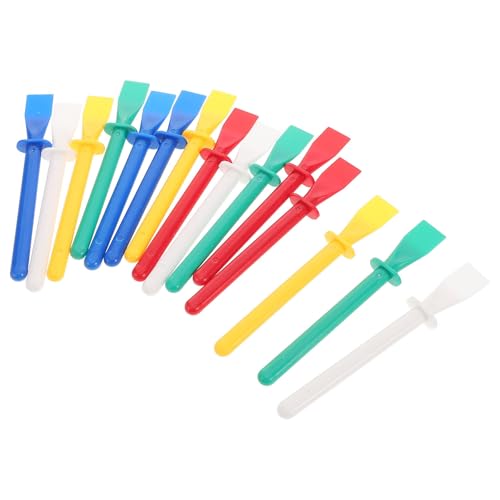 COLLBATH 30pcs Plastic Glue Spreader Stick for Crafts and DIY Projects, Flexible Abs Glue Applicator for Oil Painting, Easy to Clean and Resistant to Bending and Cracking, for Hobbyists