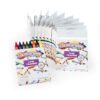 Colorations Large Crayons, 8 Colors per Set, 12 Sets Included