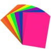 Colored Copy paper 8.5X11 Inches,140 Sheets 20 lb/80GSM 7 Colors Neon Fluorescent Letter Size Printer Multipurpose Paper for Office School Education Daily Printing,Document Copying,Study