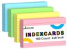 Colored Index Cards 4x6 Inch 160 Count Ruled Index Flash Cards for Studying