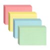 Colored Large Index Cards 6x9, Goefun 4 Color Ruled Flash Cards, 100Pcs Notecards for Studying, Recipes, Memos, Office Supplies, Presentation