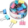 Colored Metal Binder Clips,Set of 20 Large Binder Clips