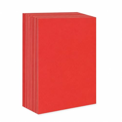 Colored Paper for Inkjet Printing, Bright Red, size to 3