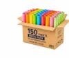 Colored Paper Sheets Mega Pack, 180 GSM, Vibrant Mix, 150 Sheets