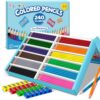 Colored Pencils Bulk, 240 Count Color Pencils for Kids Classroom, 12 Colors