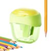 Colored Pencil Sharpener | 3-Hole Manual with Cover Stationery Supplies