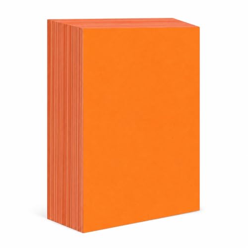Colored Printer Paper 70g/ 500 Sheets, Orange Red, size to 4