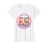 Colorful Abacus Oversized Beads Graphic Design T-Shirt, Women, White, X-Small