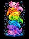 Colorful Axolotl Diamond Art Kits for Adults, Diamond Painting for Beginner
