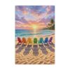 Colorful Beach Chairs Wooden Jigsaw Puzzle 500 Pieces