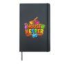 Colorful Housekeeper Cleaning Maid Supplies Hardcover Journal, Black