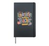 Colorful Kindergarten Teacher Classroom Rainbow Lettering Hardcover Journal, Black