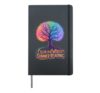 Color Our World Summer Reading Tee for Kids,Women and Men Hardcover Journal, Black