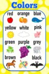 Colors Learning Educational Poster for Kids