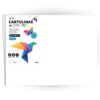 Coloured Card Large Cardboard 50 x 65 cm Bright and Intense Colours 180g for Crafts Creative Designs and Art Projects m-office (x250 Sheets, White)