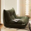 Comfy Bean Bag Chair for Adults - Memory Foam Loun Chair, Easy to Clean, Modular Design for Living Room, Bedroom, Office - Versatile & Slish Seating (Green)