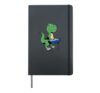 Comic TREX playing keyboard Hardcover Journal, Black
