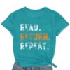 COMIZI Book Shirts for Women Reading T-Shirt for Teacher Reader Book Lover Tee Tops