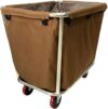 Commercial Hotel Laundry Container with Oxford Bag & 5" Wheels