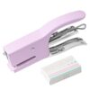 Compact All-Metal Office Plier Stapler w/ 750 Mini No.10 Staples, Purple
