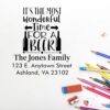 Compact Festive Beer Time Slim Pre Inked Holiday Stamp - Gift for the Desk