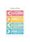 Comparing Numbers Chart Inequalities Greater Than Less Than for Math Classroom Teaching Aid(Framed,16x24inch(40x60cm))
