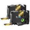 Compatible for Brother P Touch Label Maker Tape 24mm 0.94 Laminated Gold