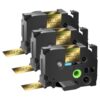 Compatible for Brother P Touch Label Maker Tape 24mm 0.94 Laminated Gold