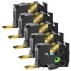 Compatible for Brother P Touch Label Maker Tape 24mm 0.94 Laminated Gold
