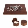 Composite Board Game with Black White, 42 42 8cm, Extra Large Retro Style Bamboo Go Set with Storage Bowls and Standard Go Stones