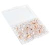 CONGARTENO 100pcs Head Pushpins with Ball-Shaped Design, Multi-Function Thumb Tacks Made of Plastic and Iron, for Painting and DIY Projects, for Cork Boards and Decorative Use