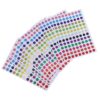 CONGARTENO 100 Sheets Laser Color Coding Labels Holographic Round Dot Stickers Self-Adhesive Mini Circle Dots in Colors for Office School and Event Organization