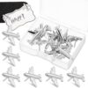 CONGARTENO 24pcs Airplane Push Pins for Cork Board Made of Metal with Robust Construction and Versatile Use, Unique Design Decorative Push Pins for Map Board and Office
