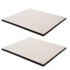 CONGARTENO 2pcs Wooden Canvas Panels 12x12 Inches Linden Wood Presanded Surface and Strong Pigment Adhesion for Classroom Art Boards and Studio Painting