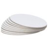 CONGARTENO 5 Pcs Oval Art Panels Cotton Canvas Boards for Painting Suitable for Oils Acrylics and Tempera Stable and Easy to Carry for Indoor and Outdoor Use by Students and Hobbyists