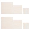CONGARTENO 6pcs Wooden Canvas Panels Boards for Painting, Square Unfinished Wood Craft Boards with Smooth Surface, Resists Warping, Supports Fluid Art Techniques for Home Craft Lessons
